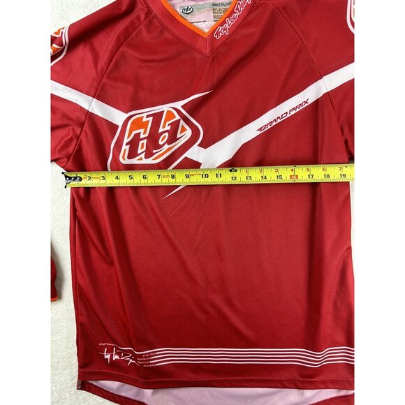 Troy Lee Designs Men's Long Sleeve Jersey Multicolored Size Medium Red Pullover - Picture 4 of 7